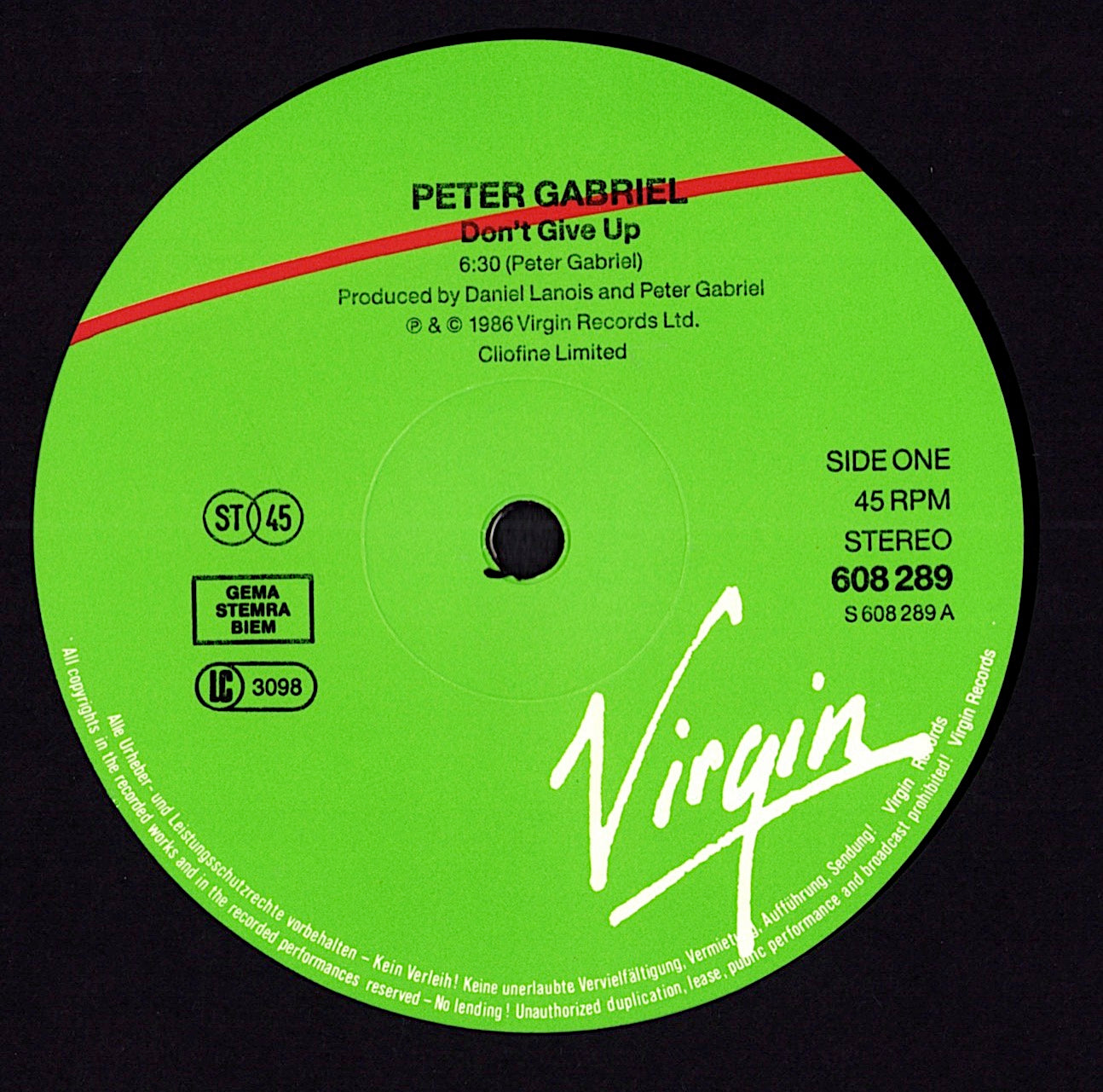 Peter Gabriel - Big Time (12" Maxi-Single | EU Original | 1987)