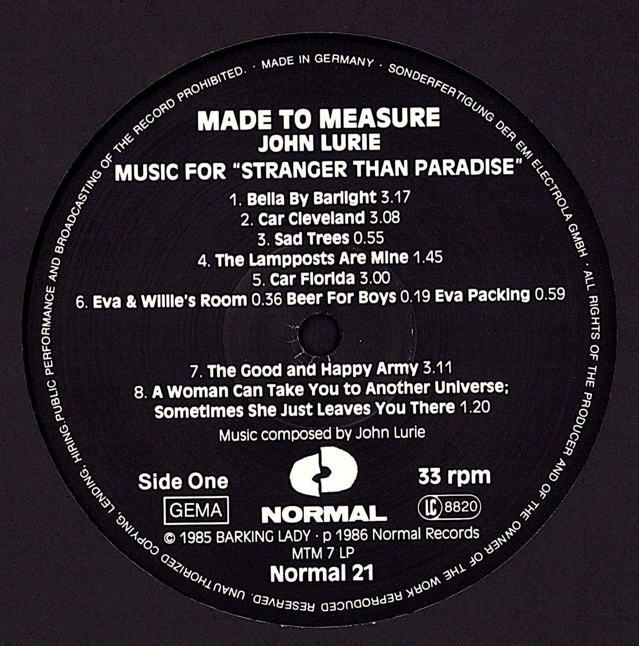 John Lurie – Stranger Than Paradise And The Resurrection Of Albert Ayler Music From The Original Scores Vinyl LP