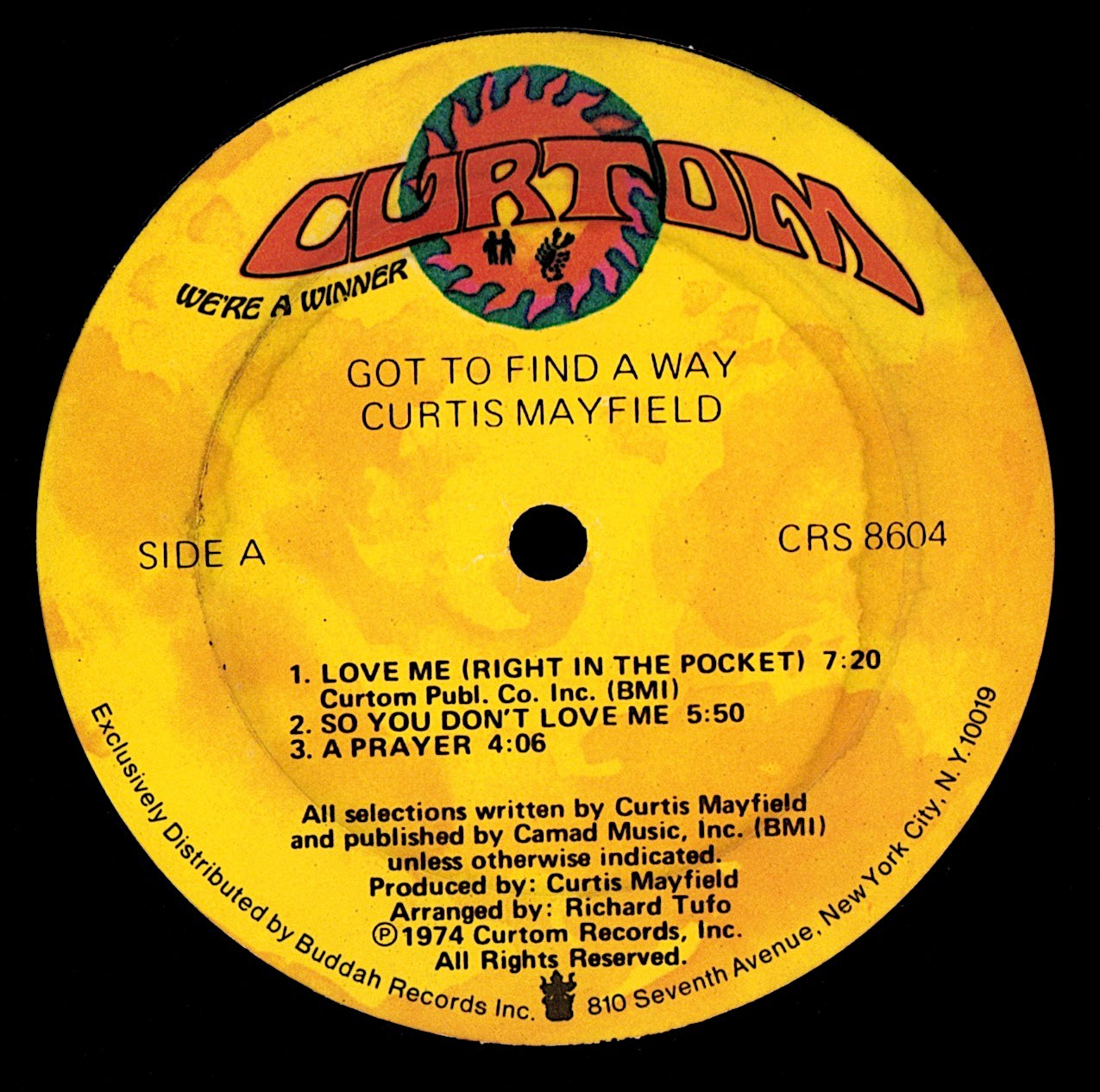 Curtis Mayfield – Short Eyes - The Original Picture Soundtrack Vinyl LP Kopie