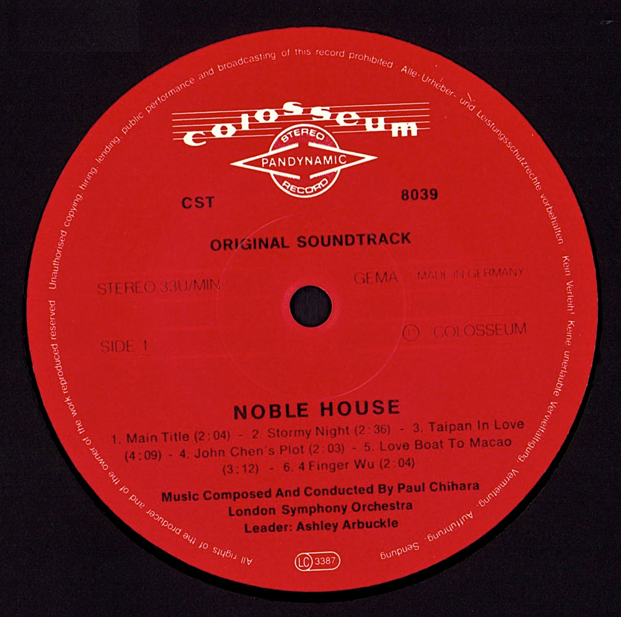 Paul Chihara – Noble House (Original Soundtrack) (Vinyl LP)