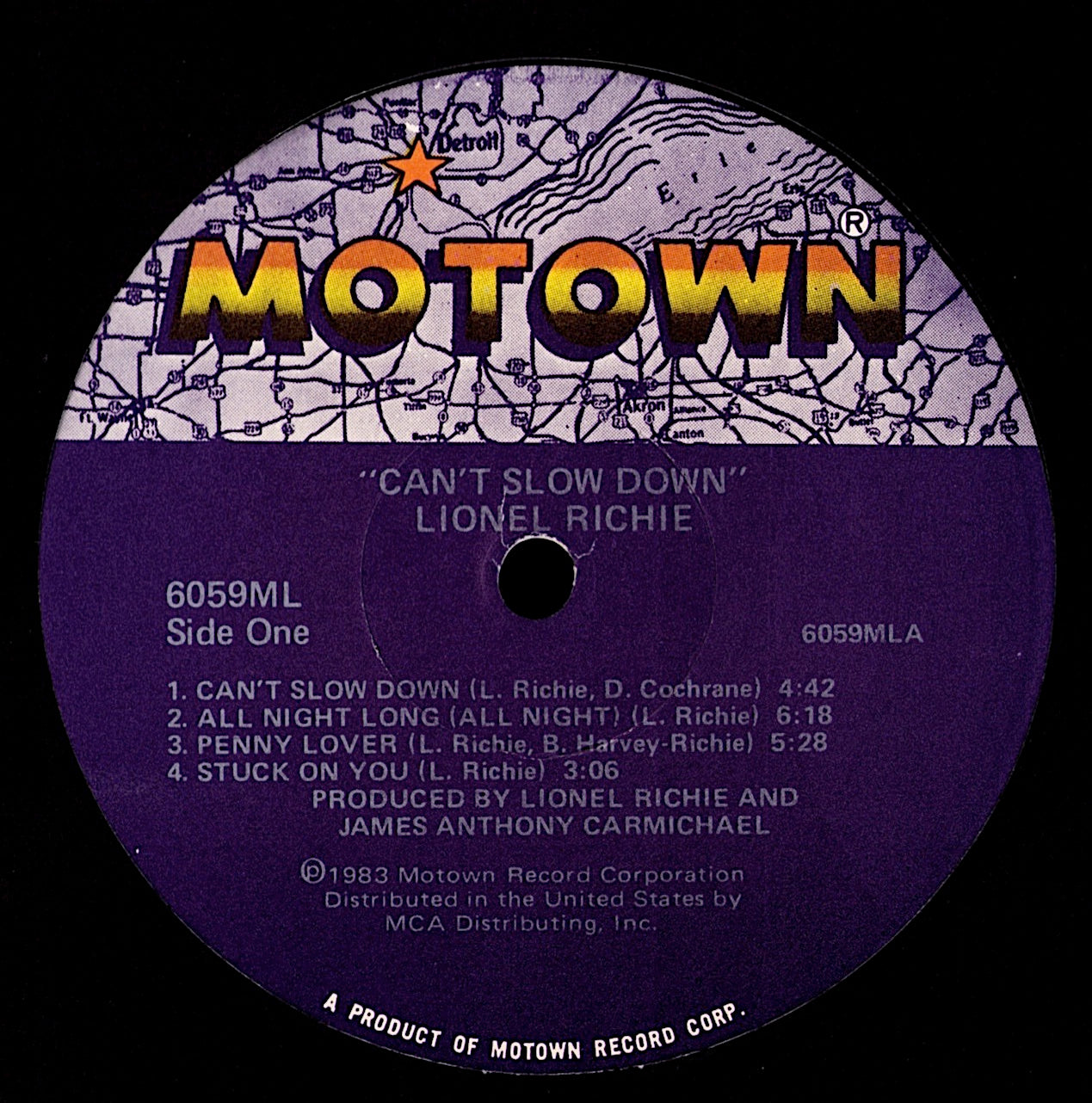 Lionel Richie - Can't Slow Down Vinyl LP Kopie