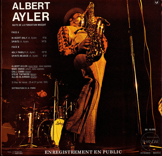 Albert Ayler - Nuits De La Fondation Maeght Volume 1 Vinyl LP