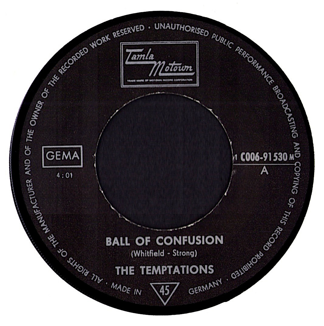 The Temptations - Ball Of Confusion 7" Vinyl Single