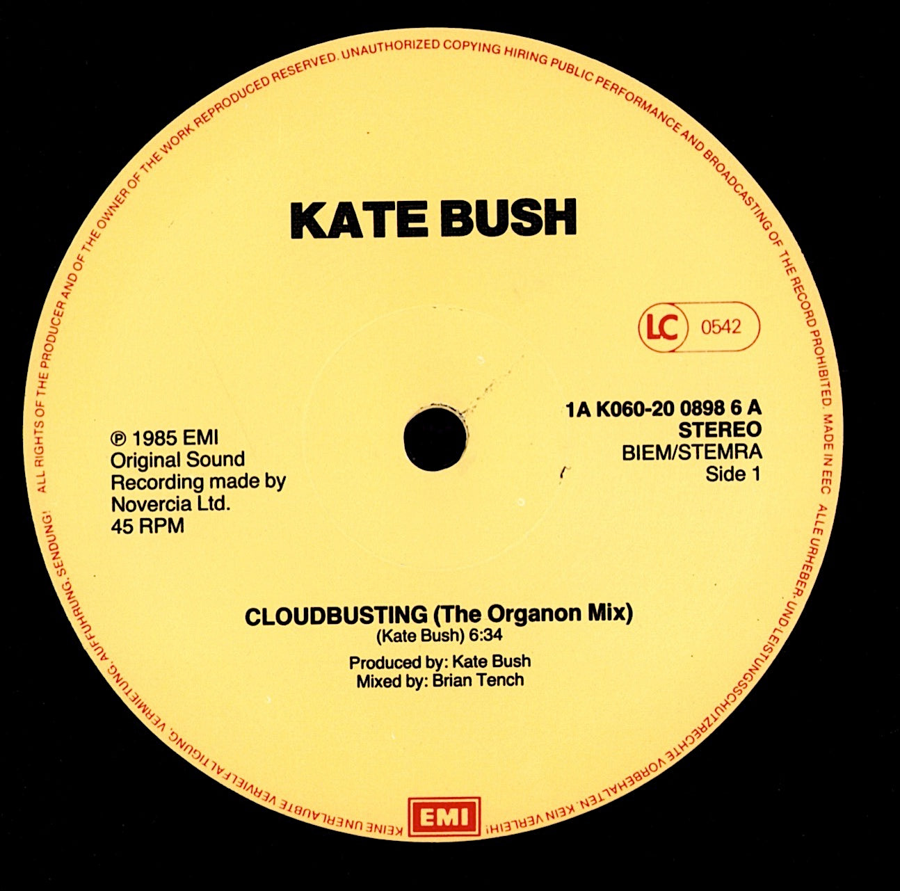 Kate Bush - Cloudbusting (12" Single | EU Original | 1985)