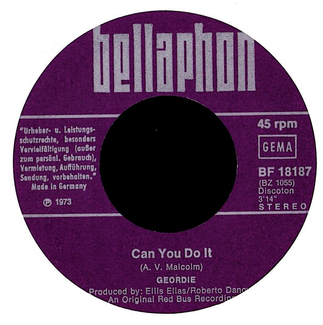 Geordie – Can You Do It 7" Vinyl Single