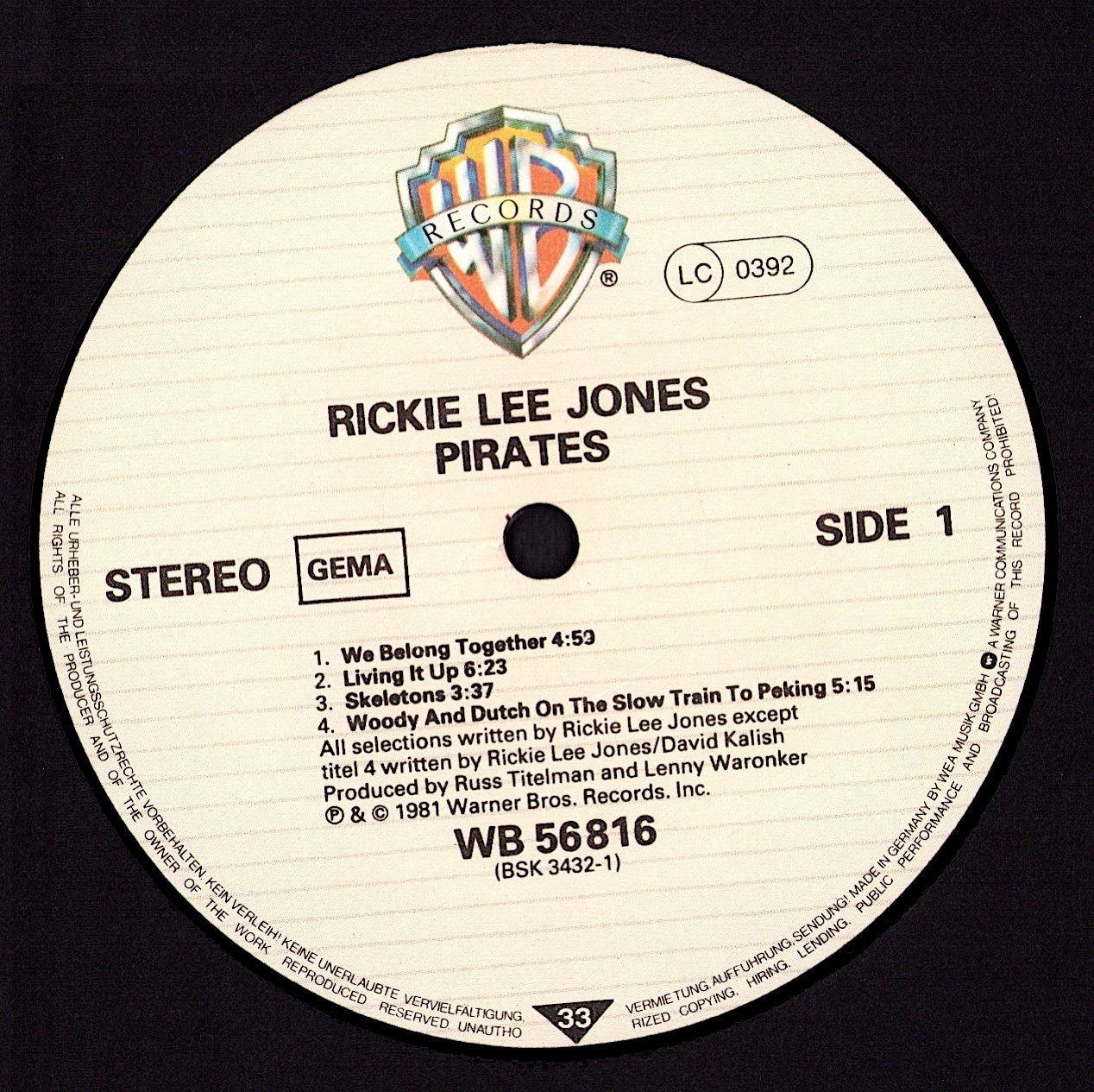 Rickie Lee Jones - Flying Cowboys Vinyl LP Kopie Kopie