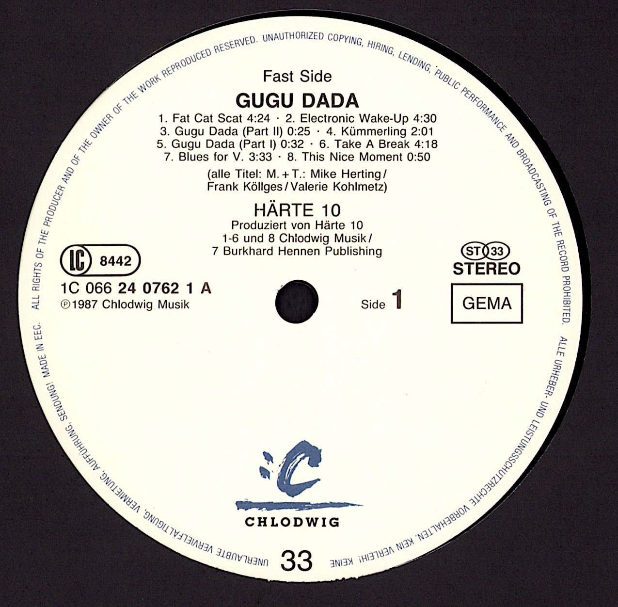 Härte 10 - Gugu Dada Vinyl LP