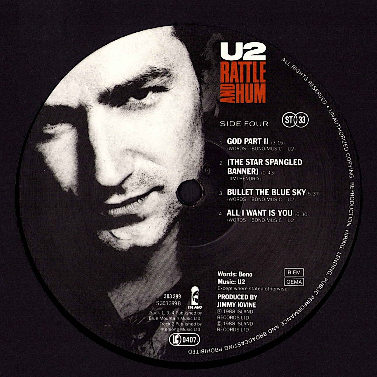 U2 – Rattle And Hum Vinyl 2LP Kopie