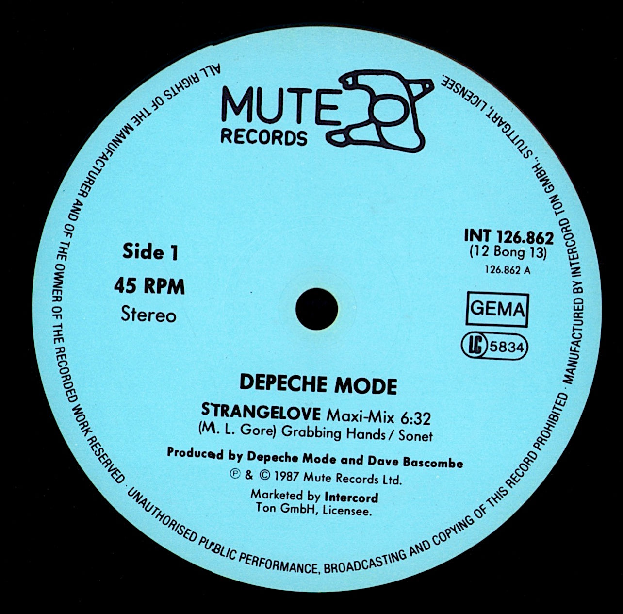 Depeche Mode - Strangelove (12" Maxi | Orange Transparent Vinyl | DE Original | 1987)