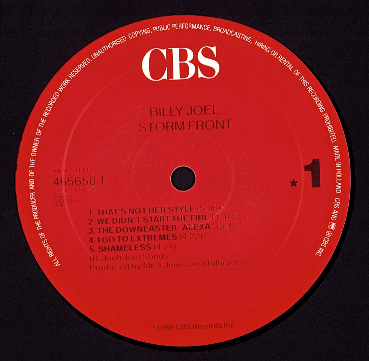 Billy Joel - Storm Front Vinyl LP