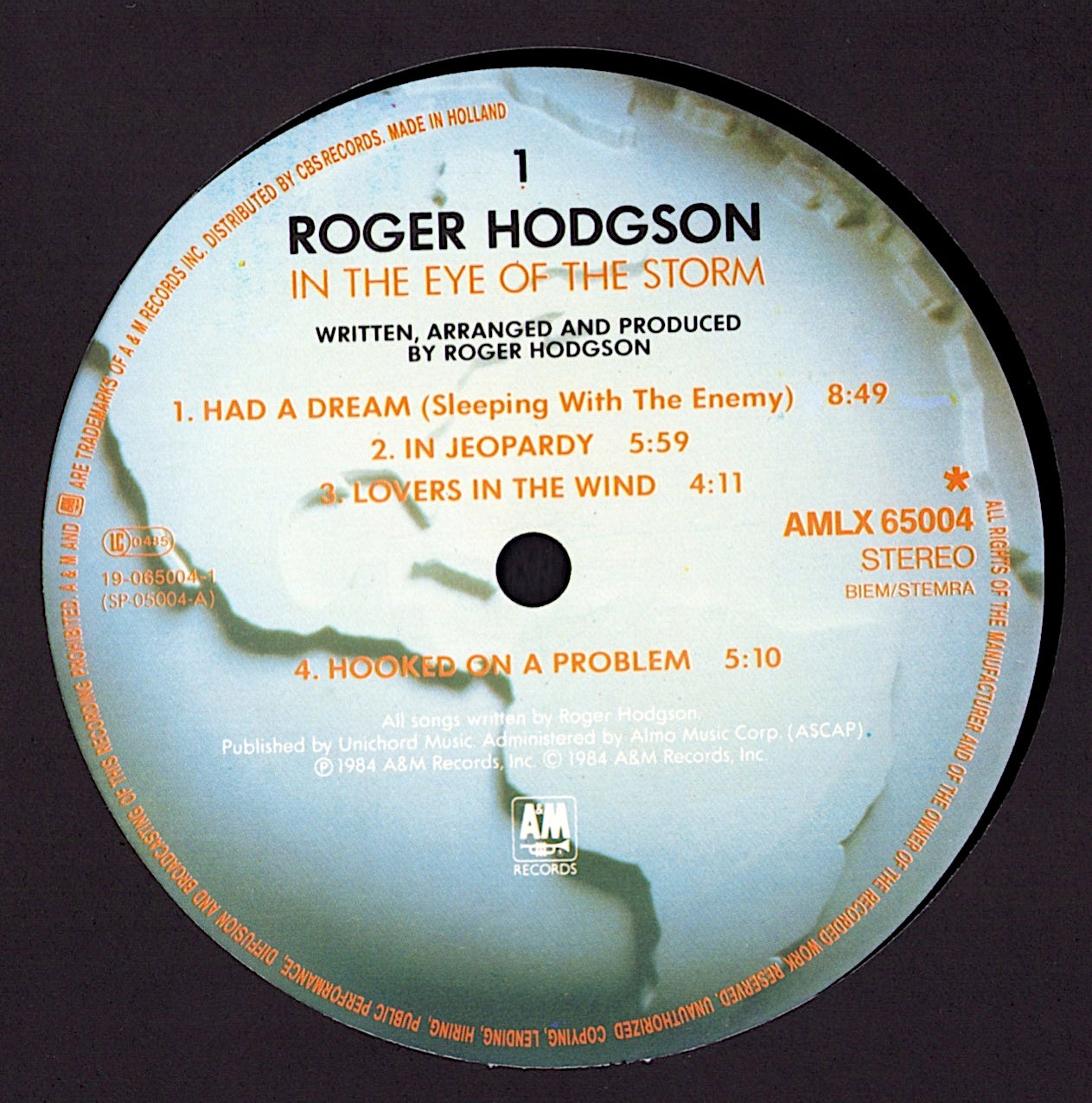 Roger Hodgson – In The Eye Of The Storm Vinyl LP