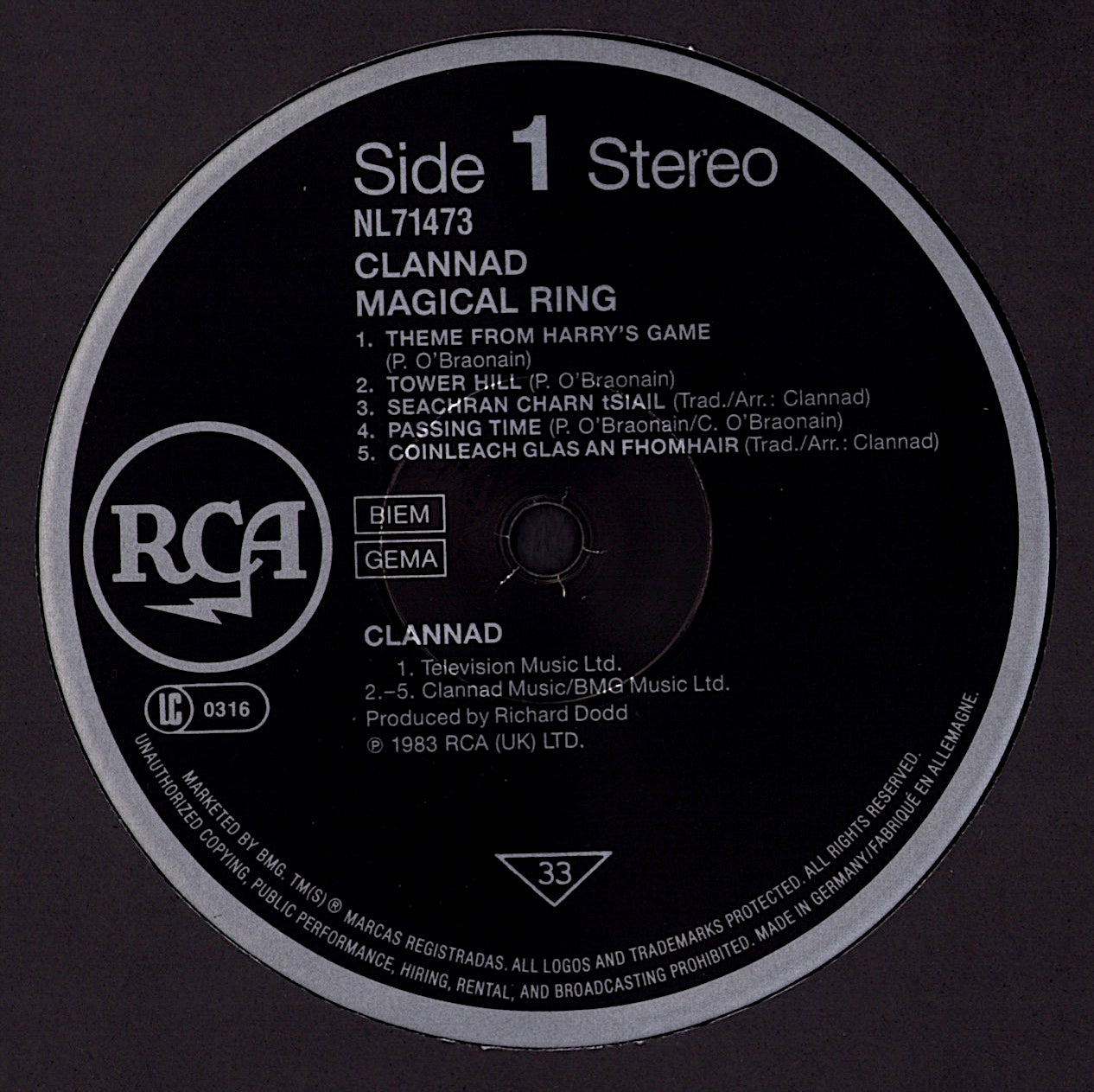 Clannad – Magical Ring Vinyl LP