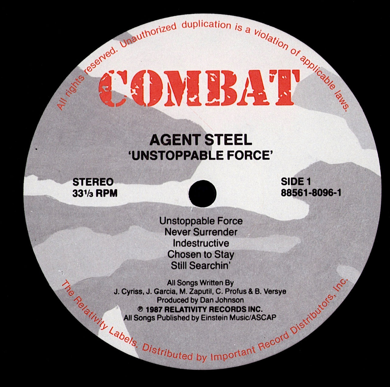 Agent Steel - Unstoppable Force (Vinyl LP | US Original | 1987)