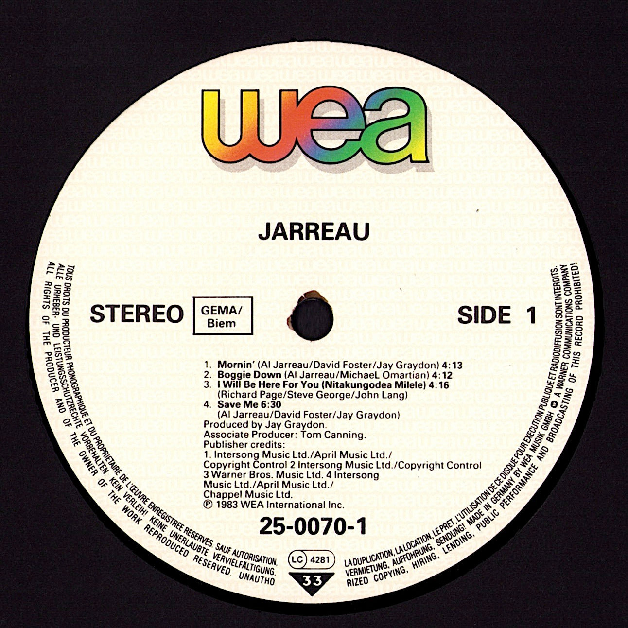 Al Jarreau – Jarreau Vinyl LP