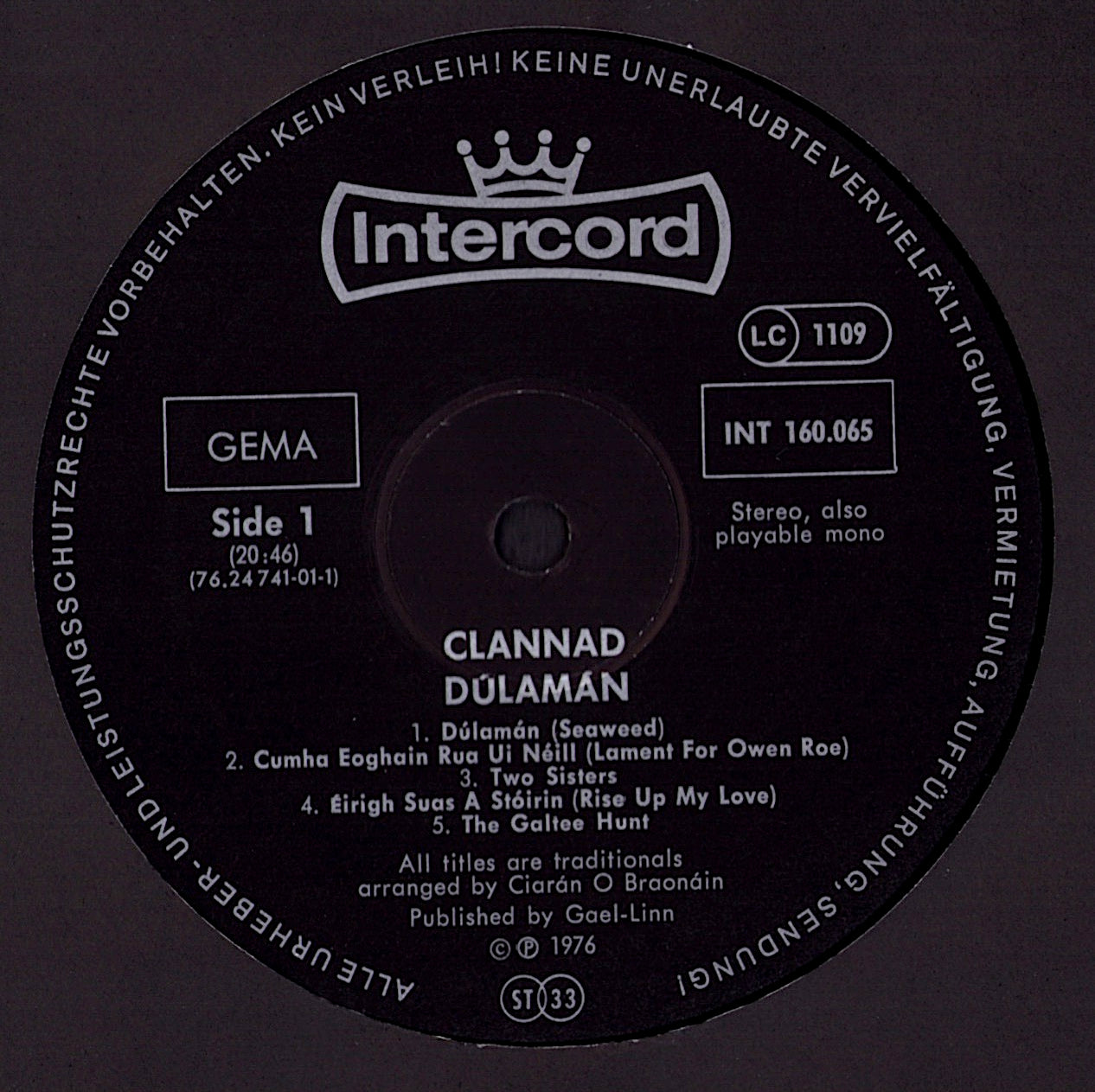 Clannad – Dúlamán Vinyl LP