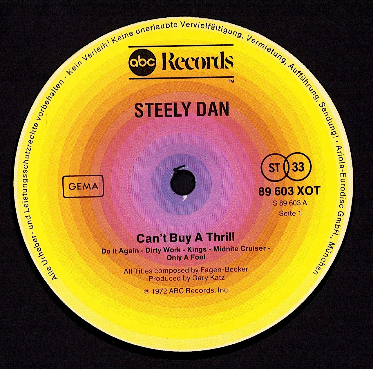 Steely Dan - Can't Buy A Thrill Vinyl LP