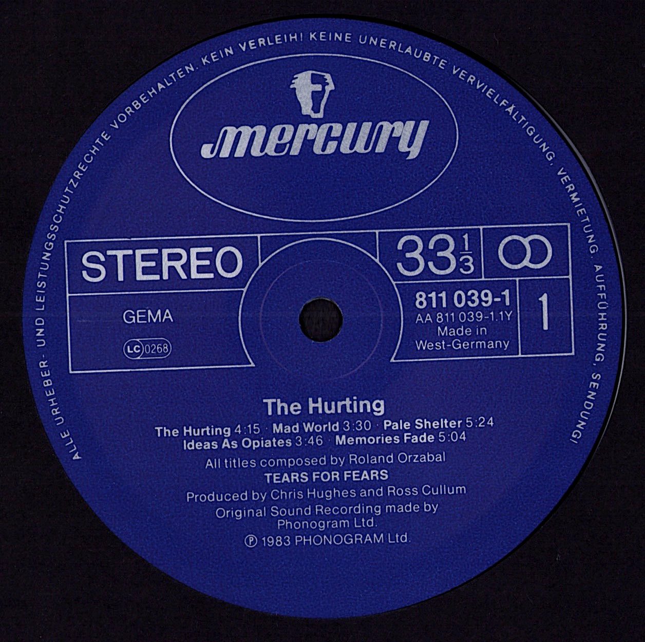 Tears For Fears - The Hurting Vinyl LP | DE Original | 1983