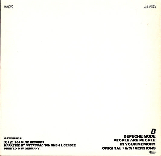 Depeche Mode – People Are People (ON-USound Remix By Adrian Sherwood) (Red Marbled Vinyl 12" Maxi-Single)