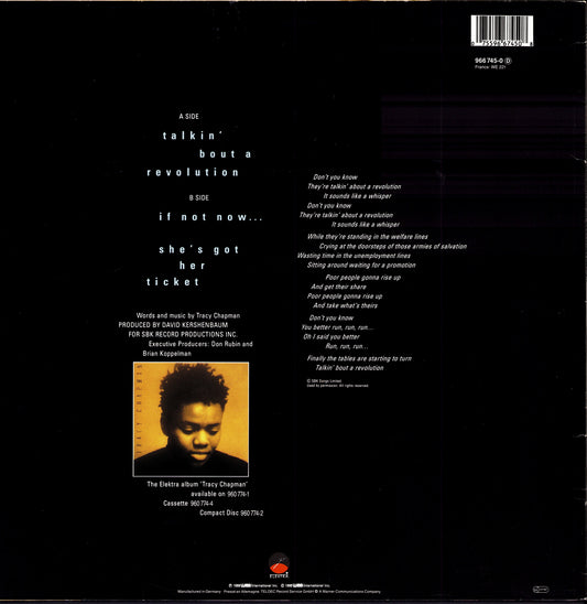 Tracy Chapman – Talkin' Bout A Revolution (Vinyl 12" | DE Original | 1988)