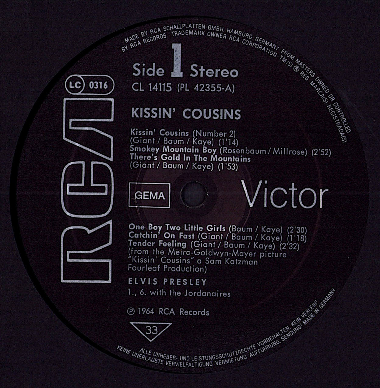 Elvis Presley - Kissin' Cousins (Vinyl LP | DE Reissue | RCA Victor)