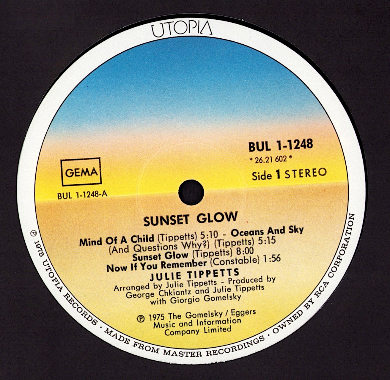 Julie Tippetts – Sunset Glow Vinyl LP