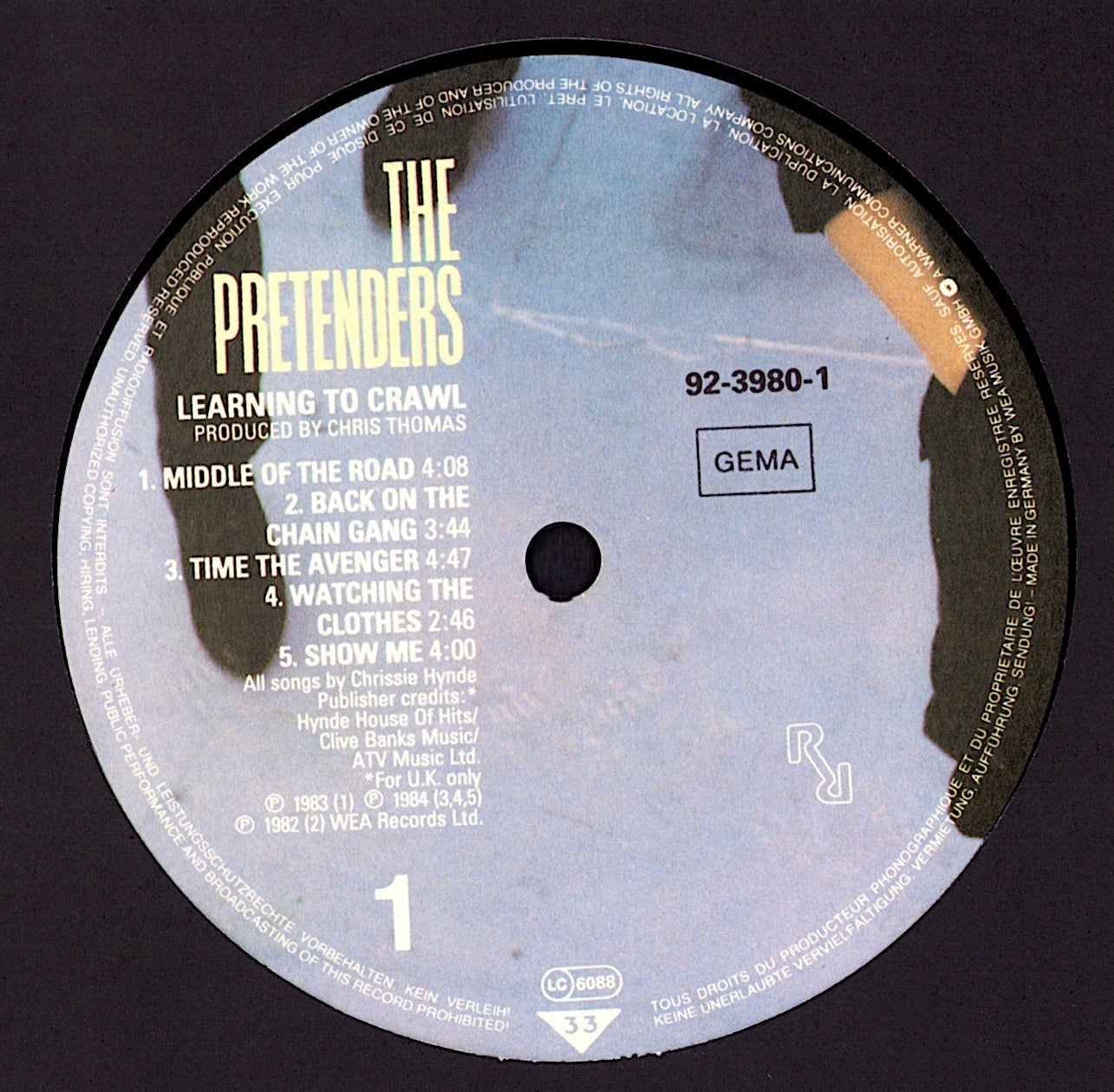 The Pretenders - Learning To Crawl Vinyl LP Kopie