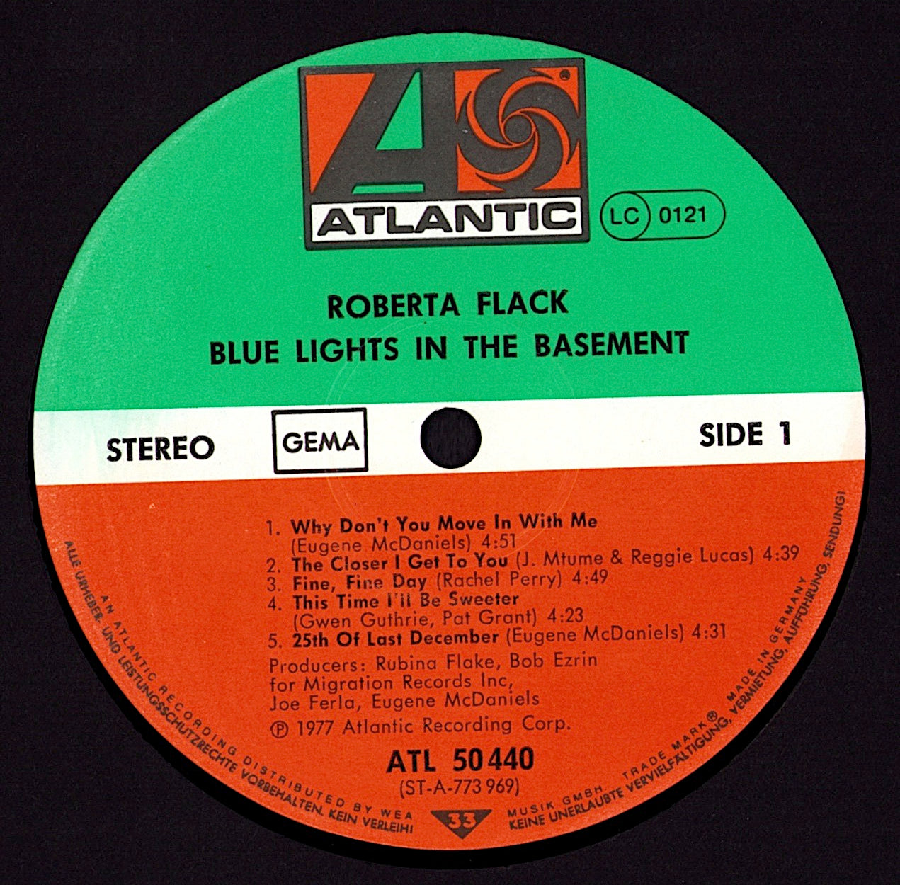 Roberta Flack – Blue Lights In The Basement Vinyl LP