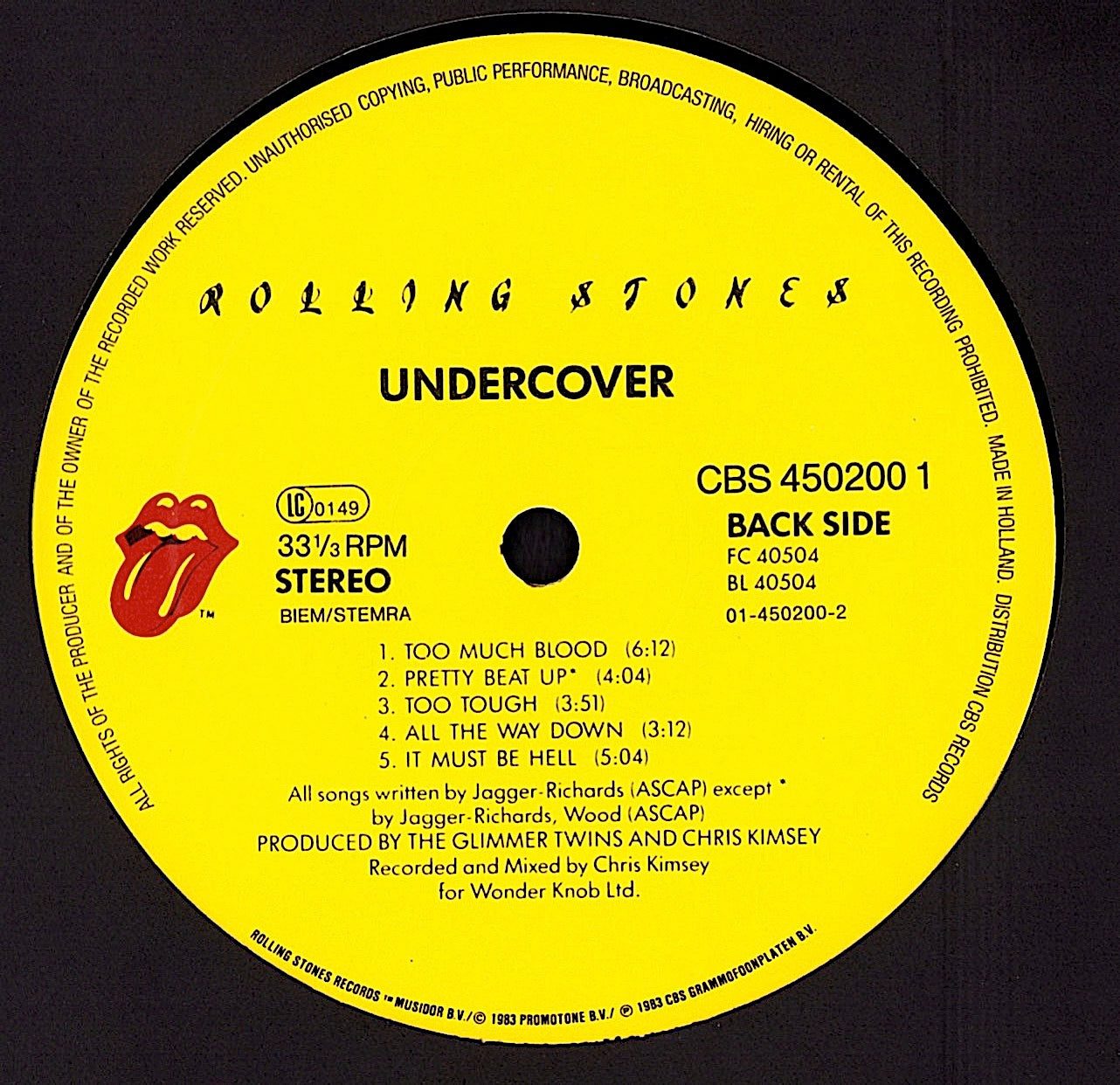 The Rolling Stones - Undercover Vinyl LP