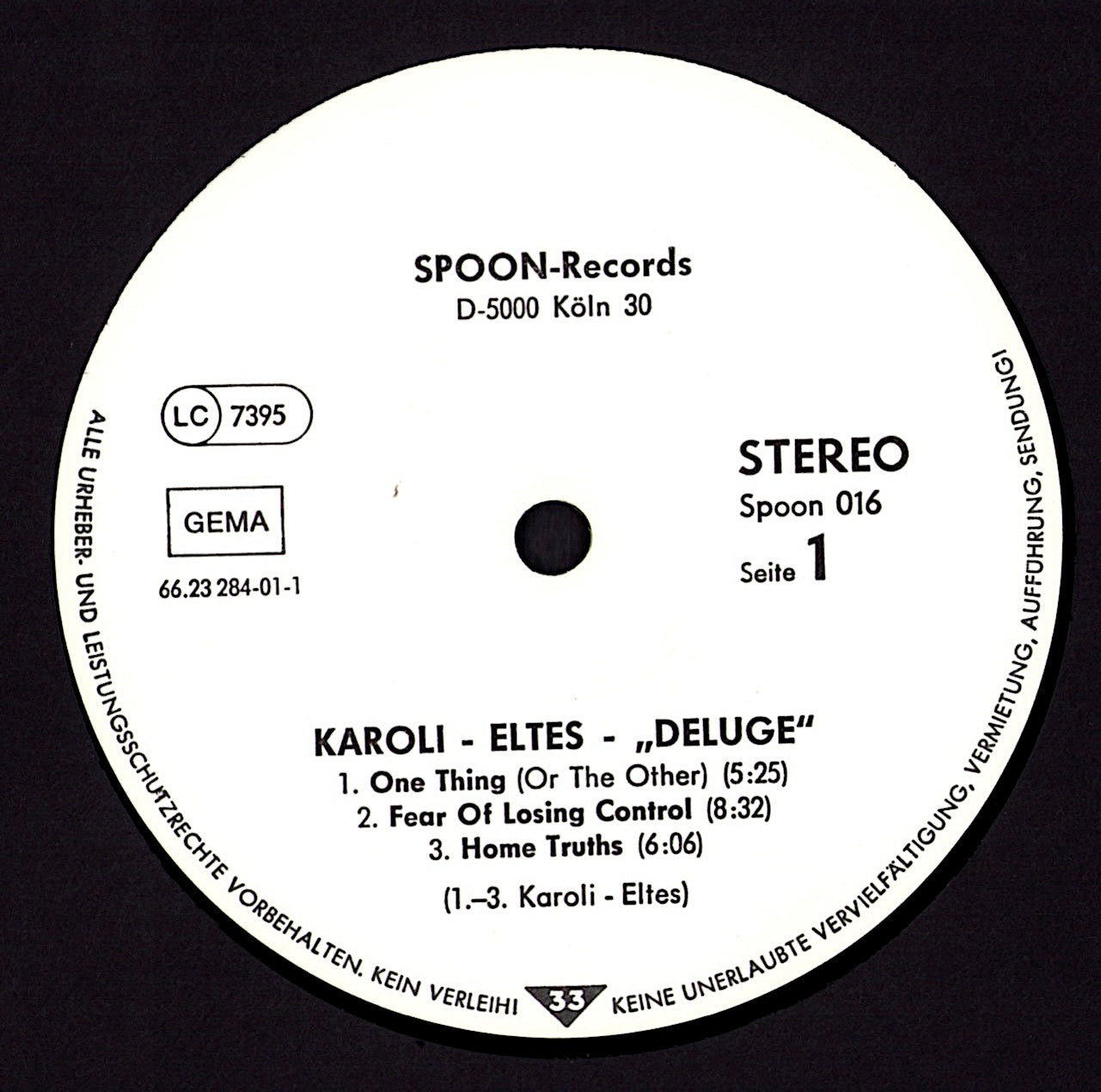 Michael Karoli & Polly Eltes – Deluge Vinyl LP