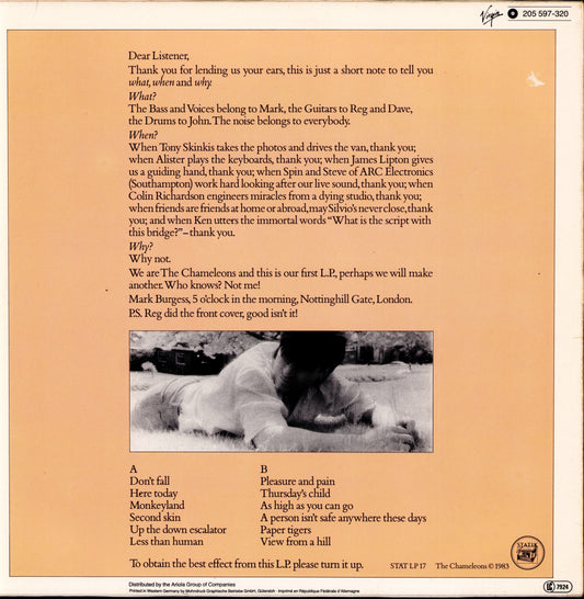 The Chameleons – Script Of The Bridge (Vinyl LP)