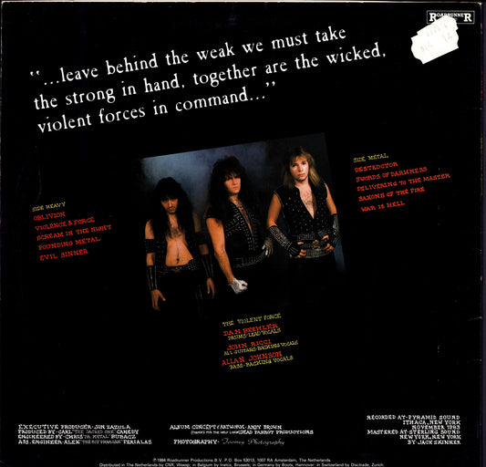 Exciter - Violence & Force (Vinyl LP | EU Original | 1984)