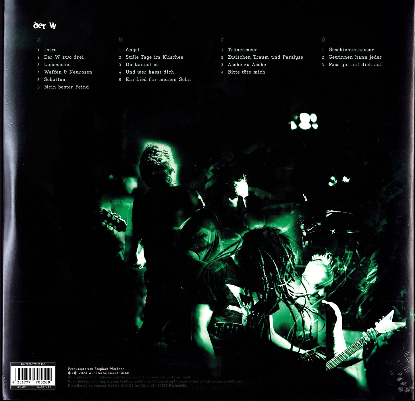 Der W – Von A Nach W Green Translucent Vinyl 2LP