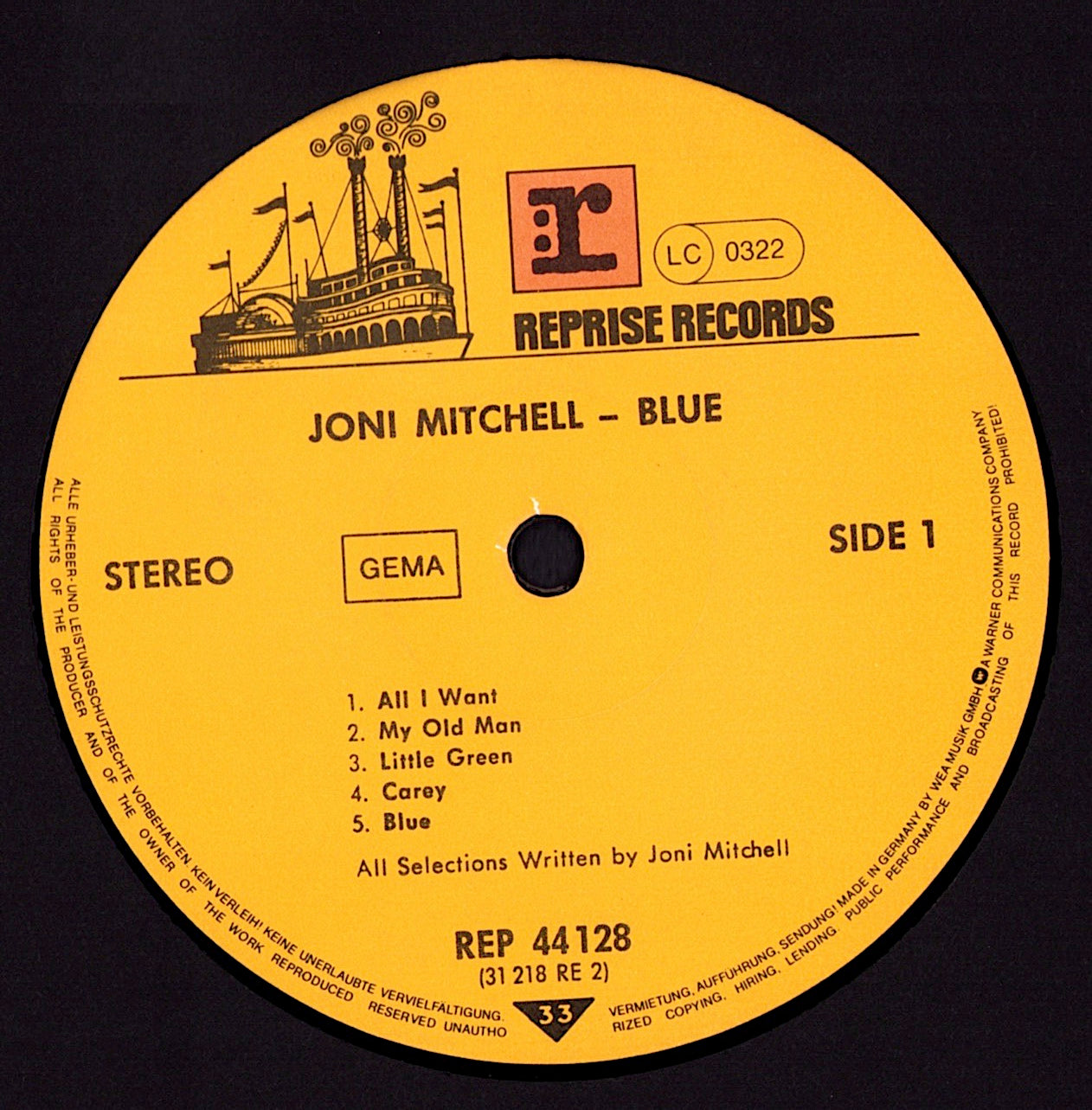 Joni Mitchell - Dog Eat Dog Vinyl LP Kopie Kopie Kopie