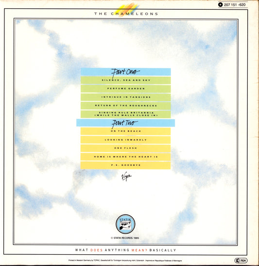 The Chameleons – What Does Anything Mean? Basically (Vinyl LP)