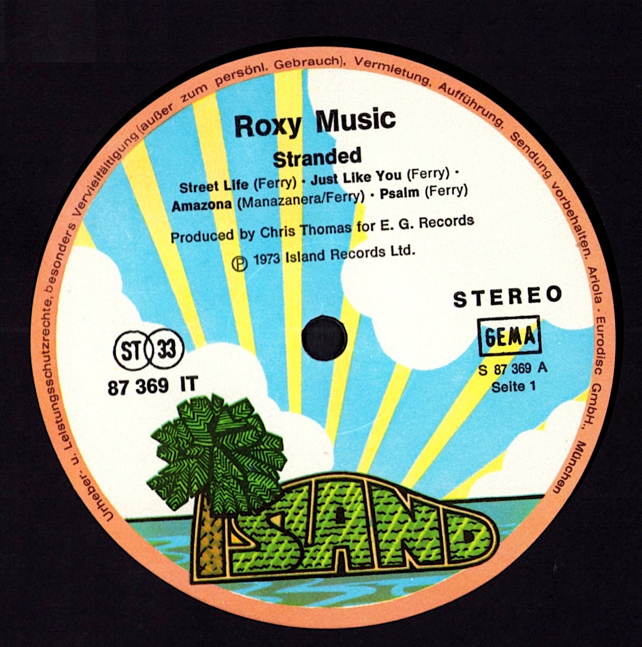 Roxy Music - Stranded (Vinyl LP | DE Original | 1973)
