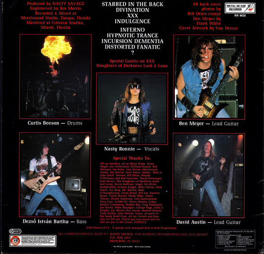 Nasty Savage - Indulgence (Vinyl LP | EU Original | 1987)