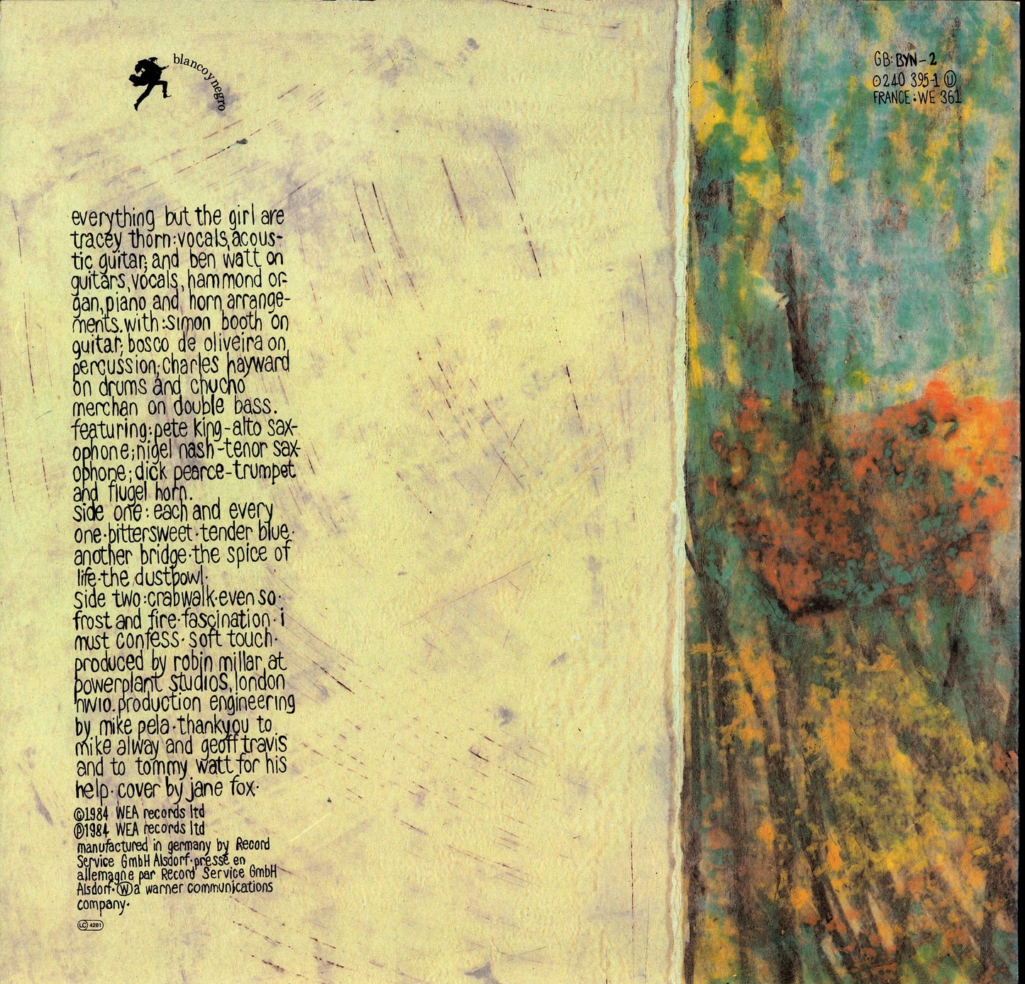 Everything But The Girl – Eden Vinyl LP Kopie