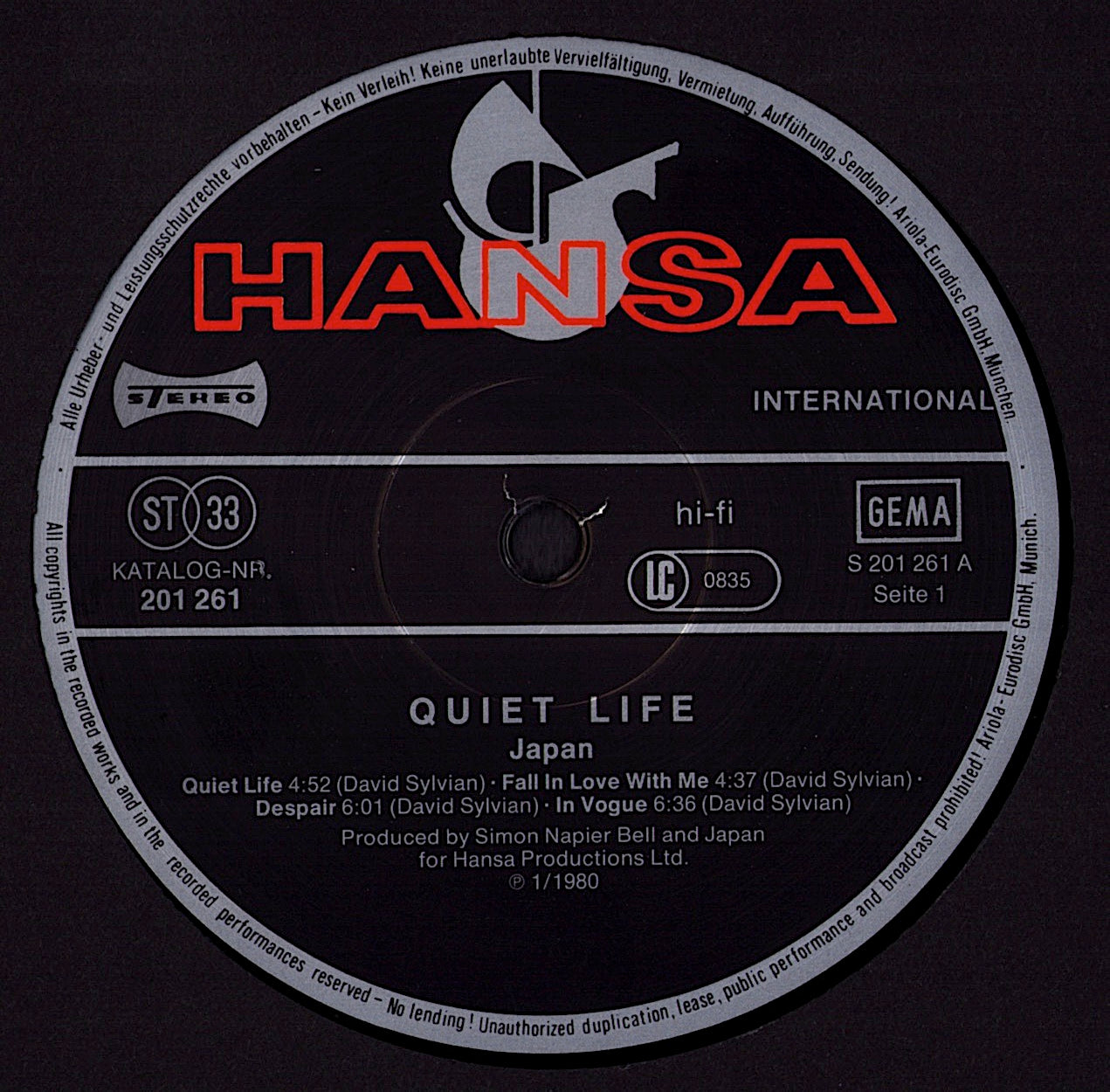 a-ha - Scoundrel Days Vinyl LP Kopie