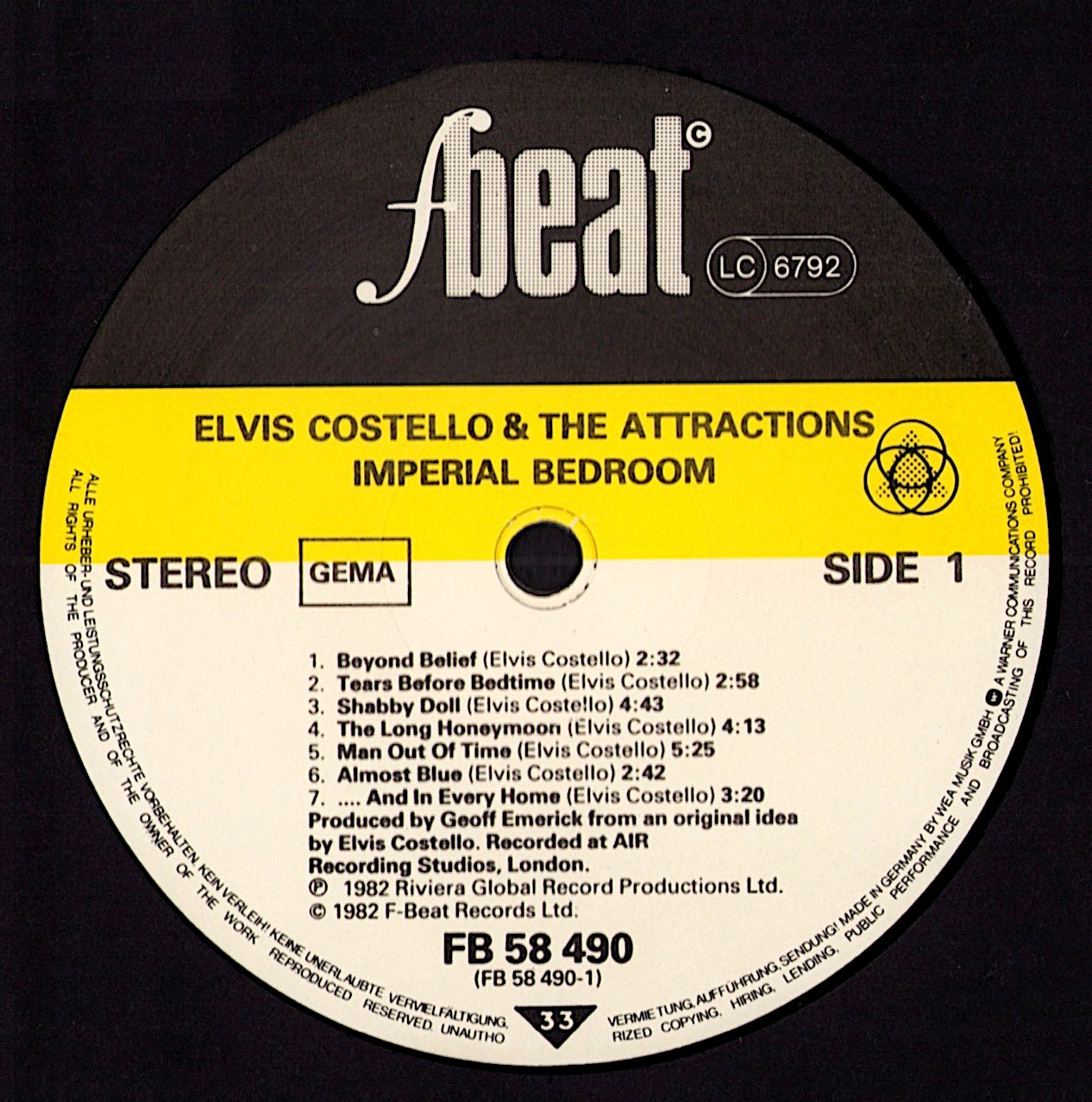 Elvis Costello - Mighty Like A Rose Vinyl LP Kopie