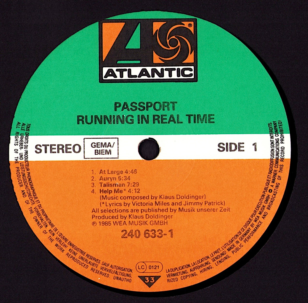 Passport - Earthborn Vinyl LP Kopie