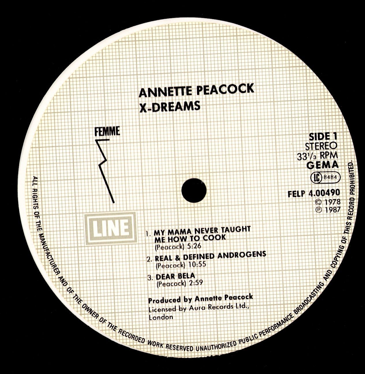 Annette Peacock - X-Dreams White Vinyl LP