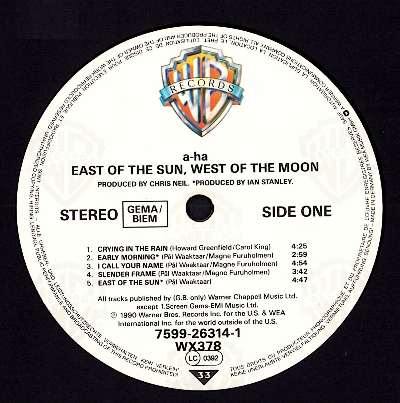 a-ha - East Of The Sun, West Of The Moon (Vinyl LP | EU Original | 1990)