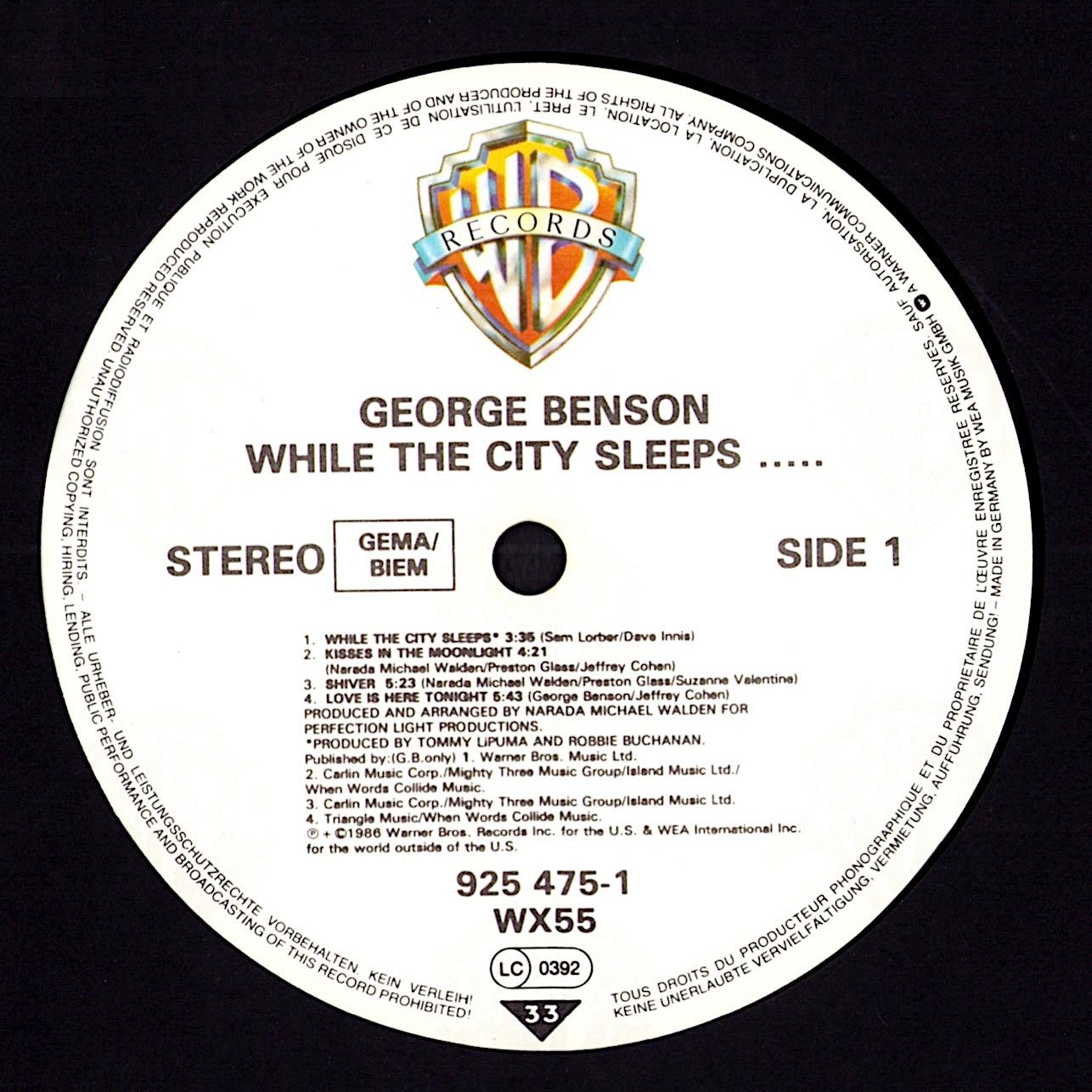George Benson – Give Me The Night Vinyl LP Kopie
