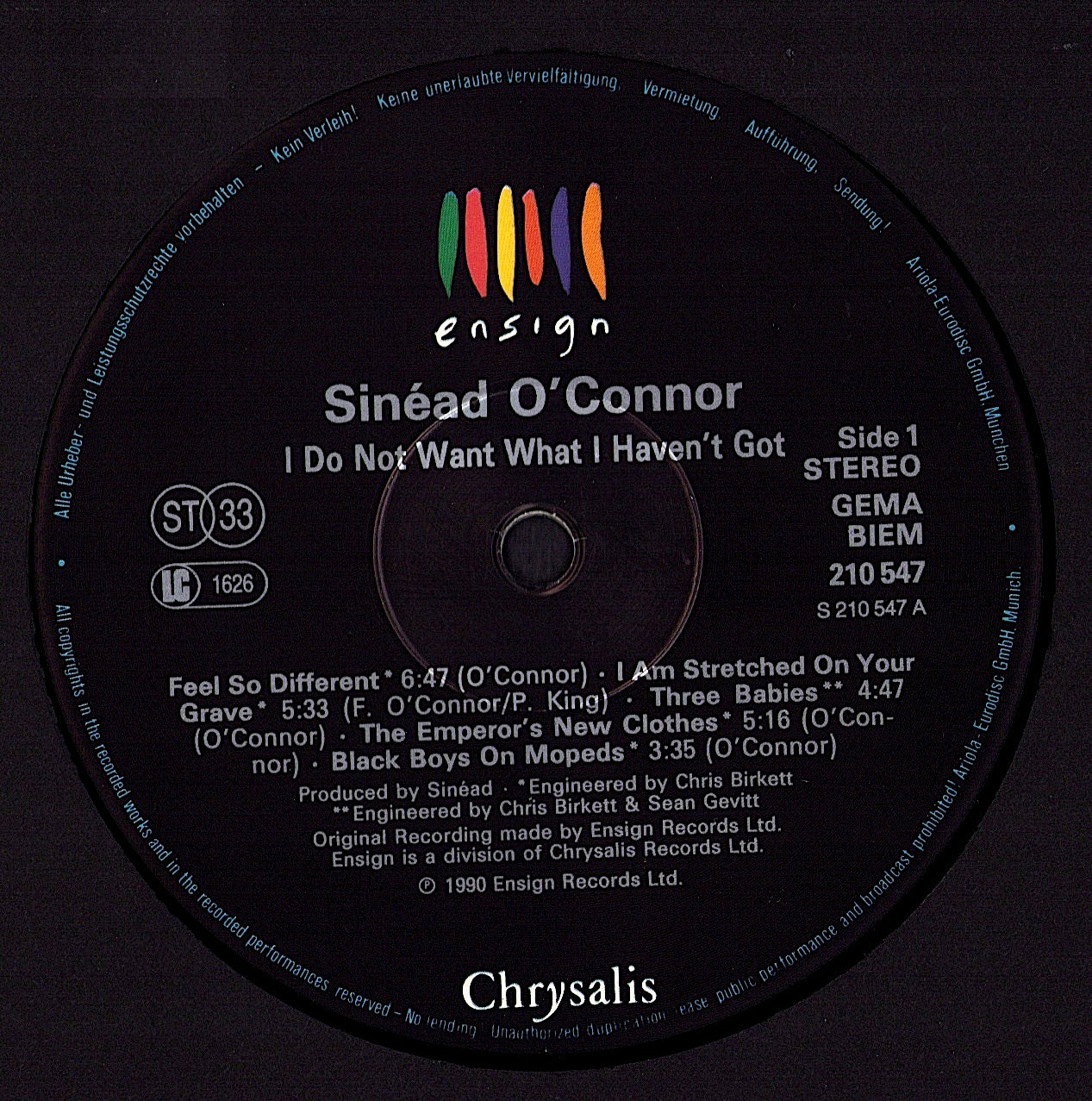 Sinéad O'Connor - I Do Not Want What I Haven't Got (Vinyl LP)