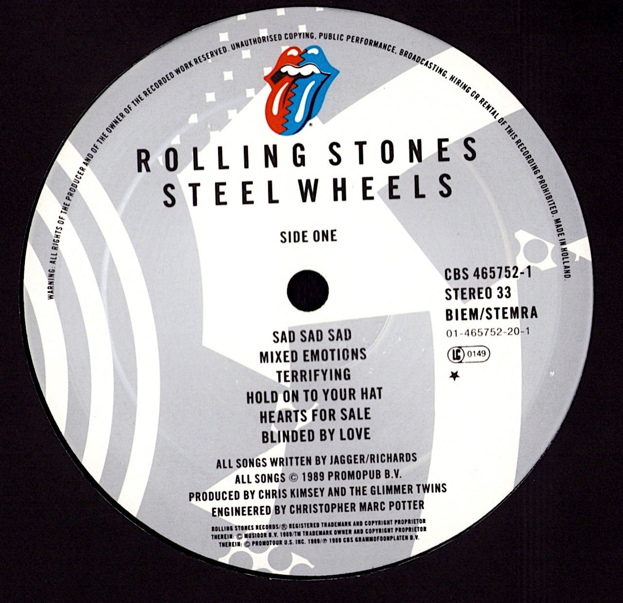 Rolling Stones – Steel Wheels Vinyl LP