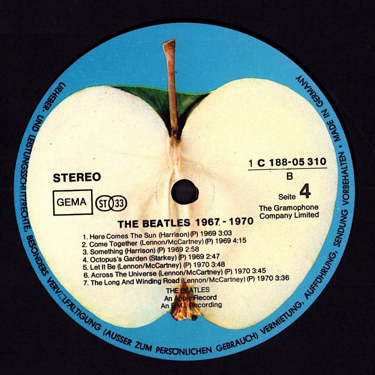 The Beatles – 1967-1970 „Blue Album“ Vinyl 2LP | DE 1973 Kopie