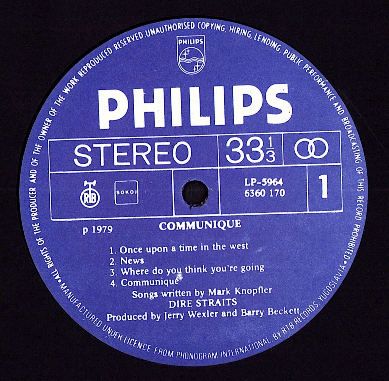 Dire Straits - Communique Vinyl LP | YU Repress | 1979