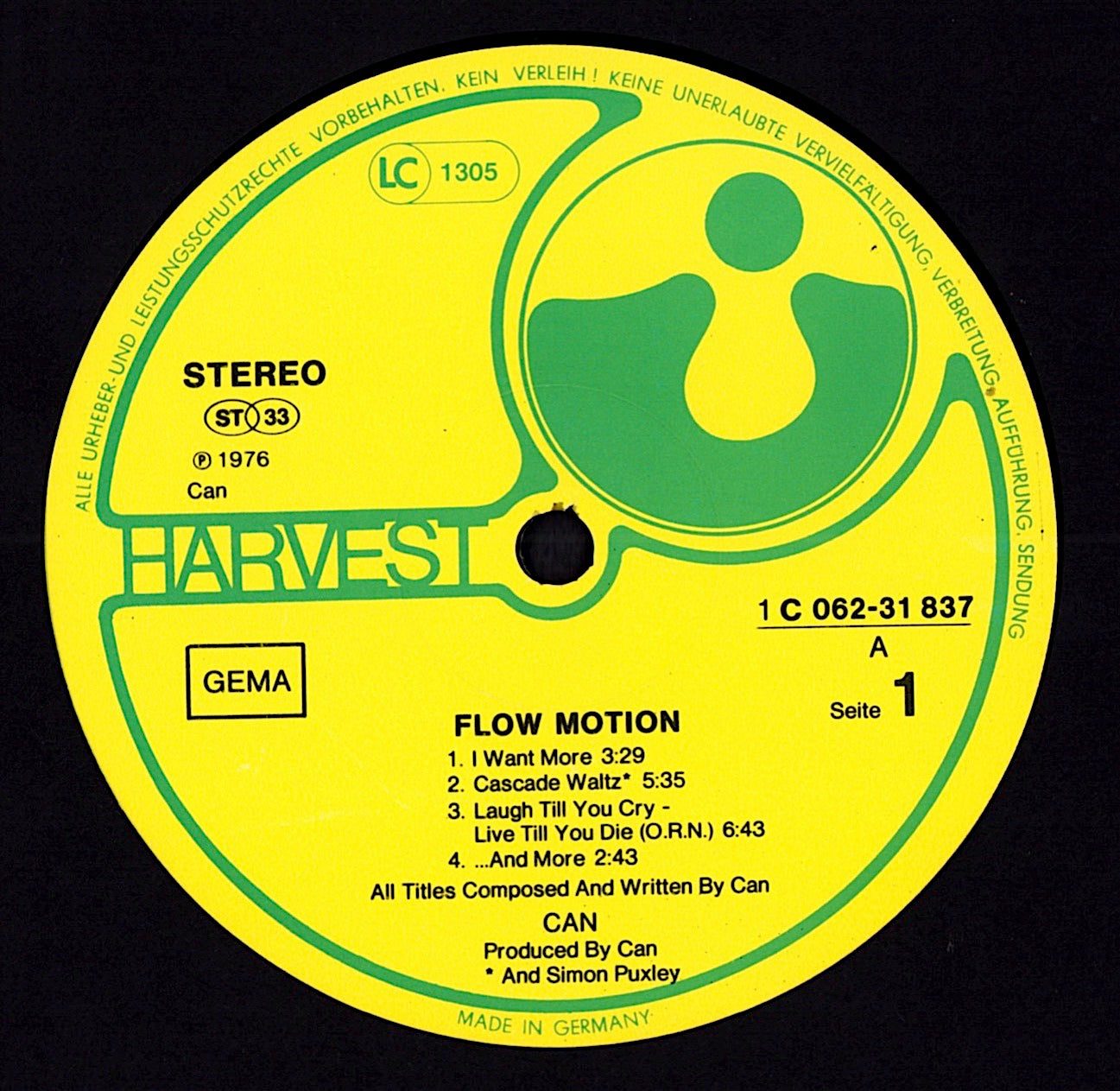 Can - Flow Motion Vinyl LP | DE Original | 1976