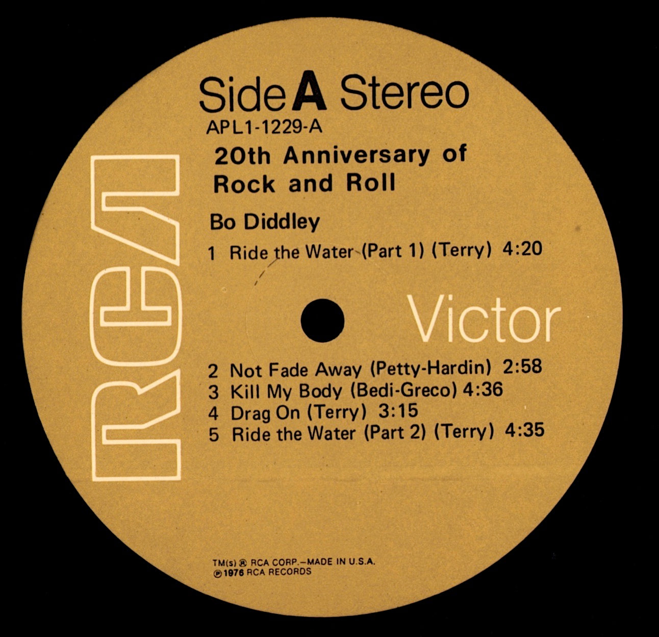 Bo Diddley - The 20th Anniversary Of Rock 'N' Roll Vinyl LP | US Hollywood Pressing | 1976