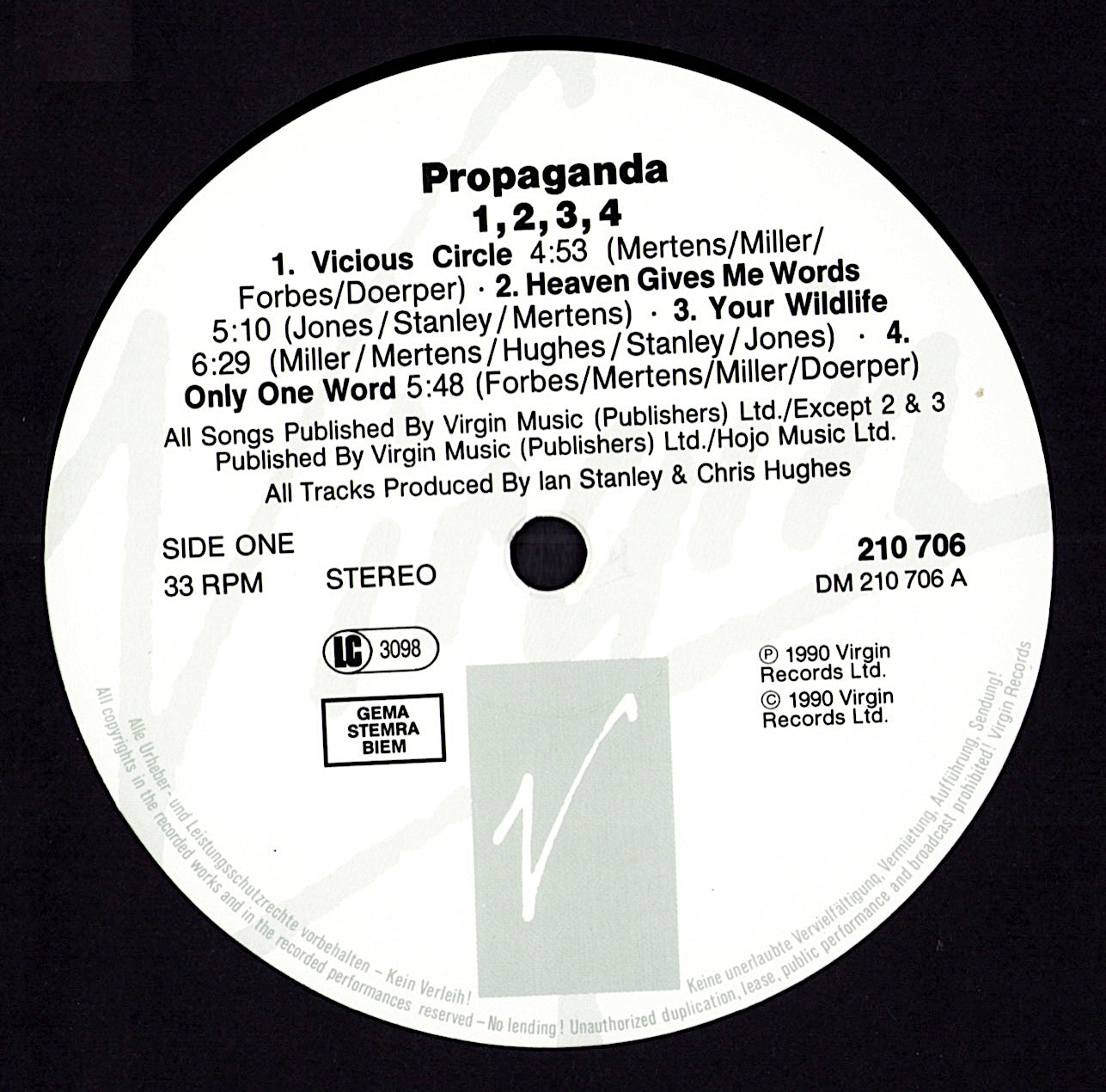 Propaganda - 1234 (Vinyl LP | EU Original | 1990)